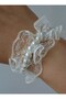 Pearl lace bracelet - white - - 3