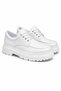Yg-13 Men's Casual Lace-Up High Sole Skin Classic Shoes Cbt - White - 3