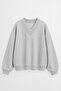 Women's v-neck oversize sweatshirt