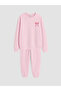Esvab • Modern & Distinctive Embroidered Girls' Fleece Pajama Set - 2