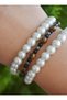 Kaplangözü Hematite Onyx Veinic Bracelet Set - Multi-Colored - 2
