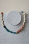 Certified Sun Stone, Moon Stone, Apatite Cracked Stone Natural Stone Necklace