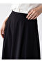 Alita City Lcw Modest Black Plain Midi Women's Skirt with a Difference - 3