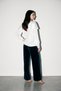 Ecru Scarf Collar Blouse with Flounce Detail - 4