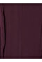 Two Mt Shop Quality Lcw Modest Burgundy Plain Standard & Regular Oval Neck Long Dress - 6