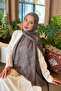 Gg Pattern Ayrobin Floral Jacquard Shawl Anthracite
