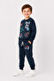 Boy's Skateboard Printed Sweatshirt and Sweatpants 2-Piece Set 1-4 Years Old Ak115 - 2