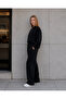 Women's 3 Thread Compact Half-Zip Sweatshirt & Palazzo Sweatpants Set - 2