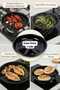 (2 Pieces) Enamel Közmatik Practical Handle Pancake Pan for Chili, Eggplant and Chestnut Pancakes