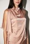 Salmon Asymmetrical Cut Blouse - 3