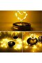 6 Pcs Solar Mason Jar Light Lids, 20 LED Waterproof Fairy String Inserts with Hangers, 3.3ft Copper - 4