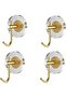 Self Adhesive Hooks,Wall Hooks Acrylic Robe Hooks,Coat Clothes Holder for/Bathroom/Kitchen/Be