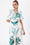 Tulle Fabric Wrap Dress - 2