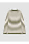Esvab • Modern & Distinctive Zero Roba Collar Striped Boys' Knitwear Sweater - 4