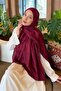 Gg Pattern Ayrobin Floral Jacquard Shawl Burgundy - 2