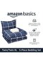 Lightweight Microfiber 5 Piece Bed-in-a-Bag Comforter Bedding Set, Twin/Twin XL, Navy - 2
