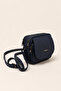 Navy Blue Color Multi-Compartment Crossbody Shoulder Bag - 3