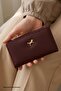 Mini Logo Burgundy Wallet