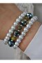 Jade Crystal Vein Bracelet Set - Multicolor