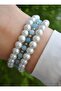Aquamarine Vine Bracelet Set - Multicolor -
