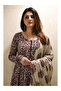 Maroon Coral Printed Anarkali Kurta Set - ALV2216 | Maroon Coral-Size:L-40-Inches - 5