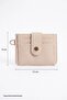 Cream Card Holder with Keychain Detail - 3