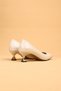 Women's Short Heeled Krok Evening Dress Shoes Heeled Shoes - 7