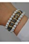 Labradorite and Onyx Bracelet Set - Multicolor - - 2