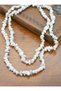 Havli̇t Natural Stone Long Necklace - Multi-Colored - - 2