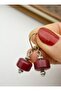 Jade Stone Earrings - Multicolor - - 2
