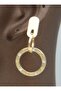 Roman Numeral Earrings - Gold Color - - 4