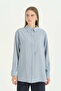 Pile Detailed Vintage Shirt - Light Blue - 2