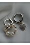 Pearl Earrings - Silver Color -