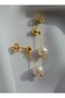 Pearl Earrings - Gold Color - - 5