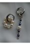 Pearl Earrings - Silver Color -