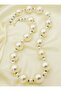 Giant Pearl Design Necklace - White -