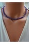 Purple Jade Necklace - Multi-Colored - 3