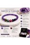 Amethyst & Tourmaline Natural Stone Bracelet - 2