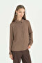Stylish Shirt with Robal Design - Light Brown - 2
