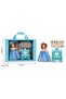 Kids Princess Fashion Doll Playset with Dressing Table, Vanity Mirror, Chair, Jewellery Accessories, Magic Wands, Bracelet & Gem Decorations, Pretend Beauty Dress-Up Toy Set for Girls, Role Play Gift - 5
