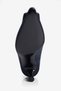 Women's Suede Heeled Shoes Stiletto Pointed Toe Buckle Detailed Nina Navy Blue - 6
