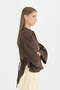 Oversize Modal Shirt - Brown - 2
