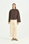 Oversize Modal Shirt - Brown