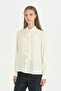 Collared Scarf Shirt - Ecru - 2