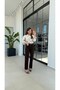 Brown Coffee Belted Jean Brown - 4