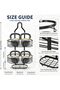 3-Tier Hanging bathroom organizerShower Caddy Rack with Hooks,No need to drill shower head for rust - 2