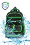 Boy's Black Green Pixel Game Themed 3-Piece School Bag Lunch Box Pen Holder Set Daily Use - 4