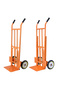 Two-wheeled steel storage hand truck, portable folding luggage cart, portable grocery cart - 2