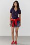 Openwork Buttoned Short Sleeve Cardigan - 2