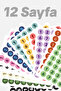 400+ Pieces Colorful Numbered Round Number Labels Numbered Marking Sticker School, Project, Office Sticky - 7